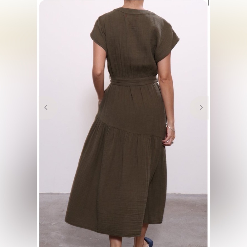 Xirena Gauze Drue Midi Dress. Size XS run big *** missing belt *** - Picture 6 of 12